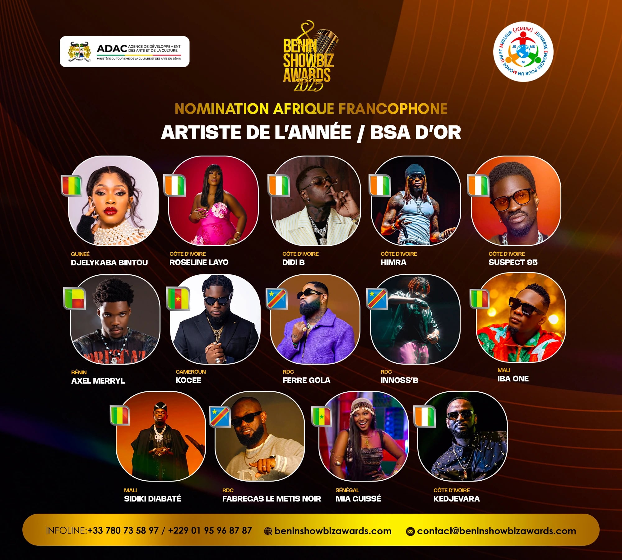 Artiste de l'Année Afrique Francophone